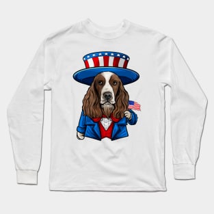 Fourth of July English Springer Spaniel Long Sleeve T-Shirt